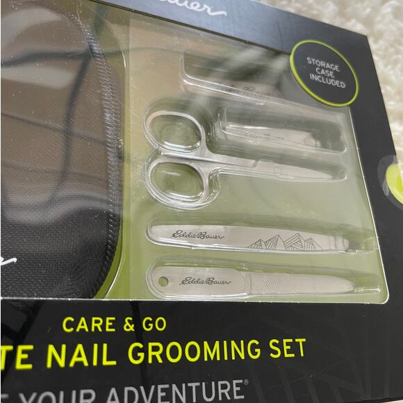 Eddie Bauer Care & Go Complete Nail Grooming Set with Storage Men's NEW - Picture 6 of 7